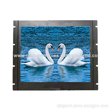 12.1-inch LED rack-mounted monitor with 1024 x 768 pixels resolution, 5-wire Resistive touch-screen